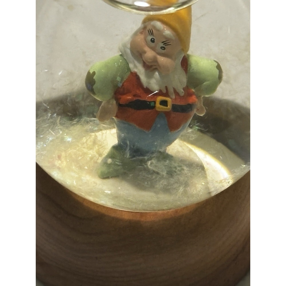 Disney's Crystal Snow Globe First Edition Collection "Happy"